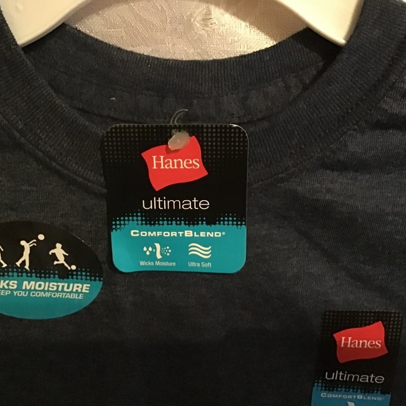 NWT Boys Hanes Ultimate denim color tshirt - Picture 4 of 6